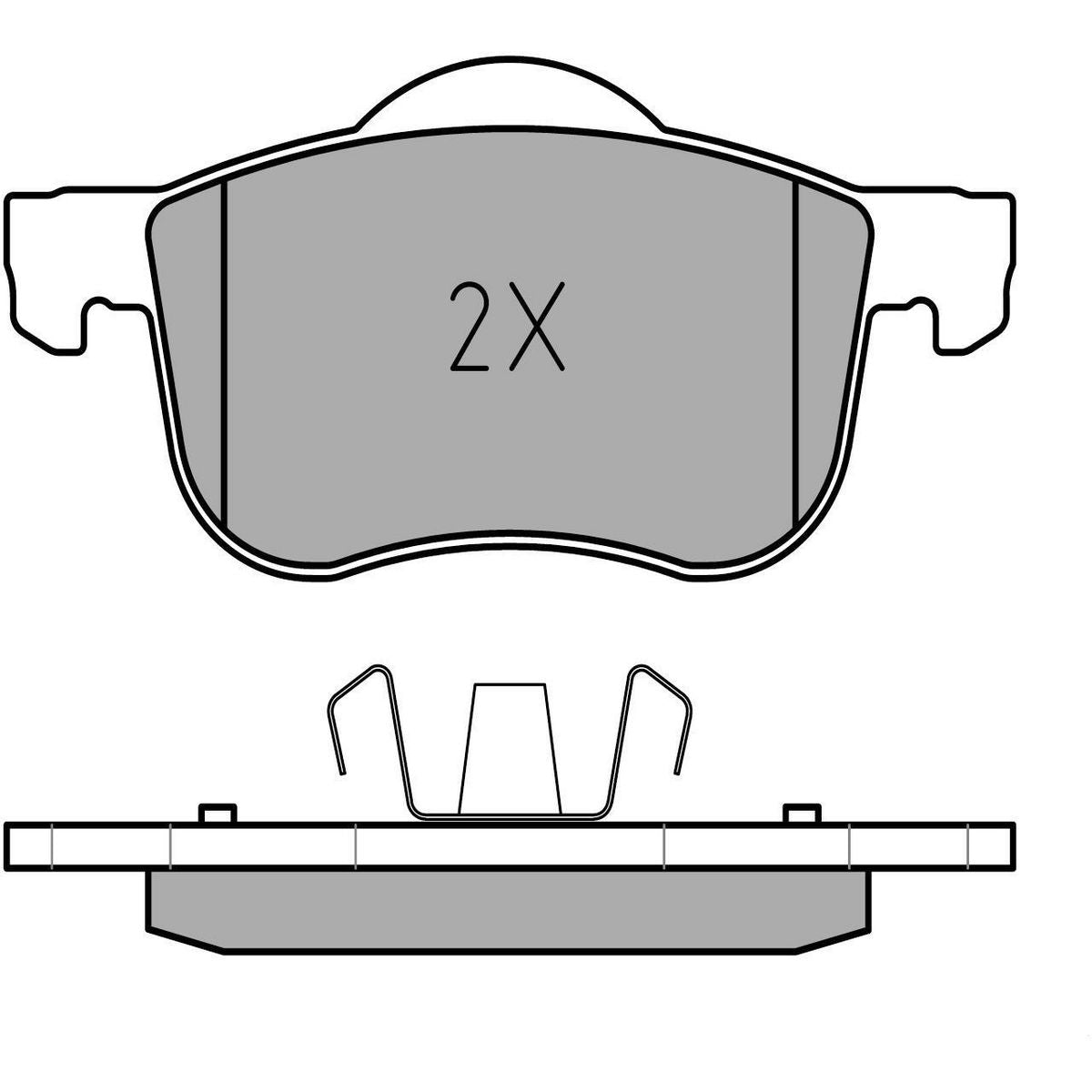 MEYLE Original Brake Pad Set Front 025 230 7318
