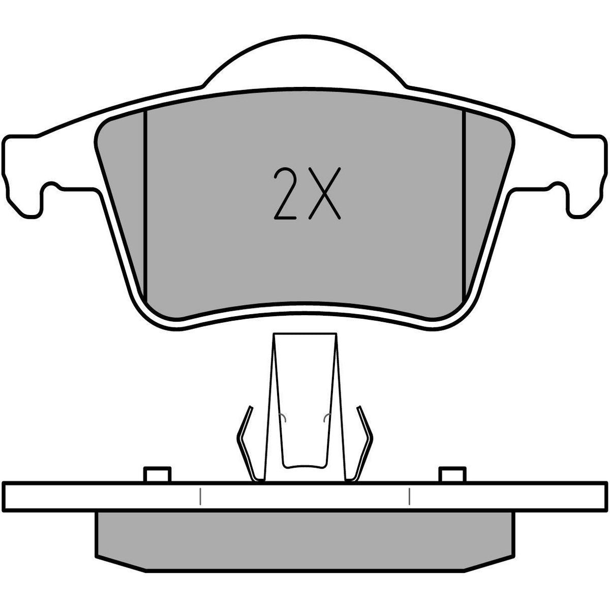 MEYLE Original Brake Pad Set Rear 025 230 7616