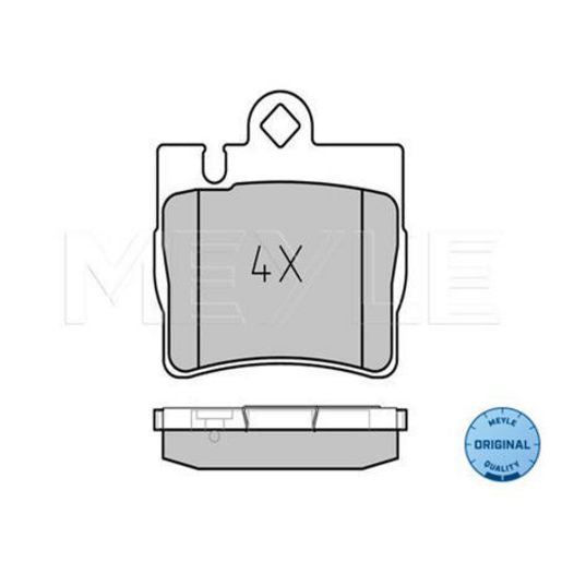 MEYLE Original Brake Pad Set Rear 025 230 7815