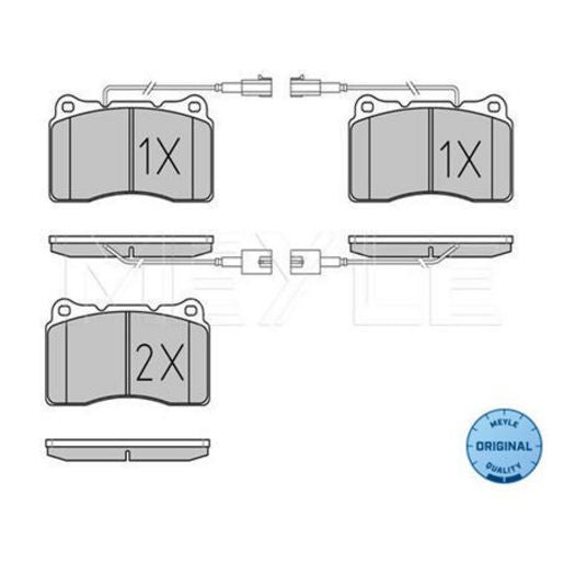 MEYLE Original Brake Pad Set Front 025 230 9216/W