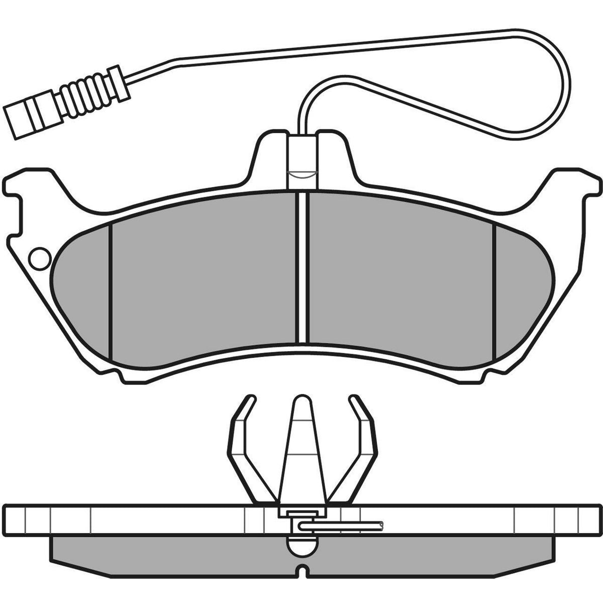 MEYLE Original Brake Pad Set Rear 025 231 9017/W