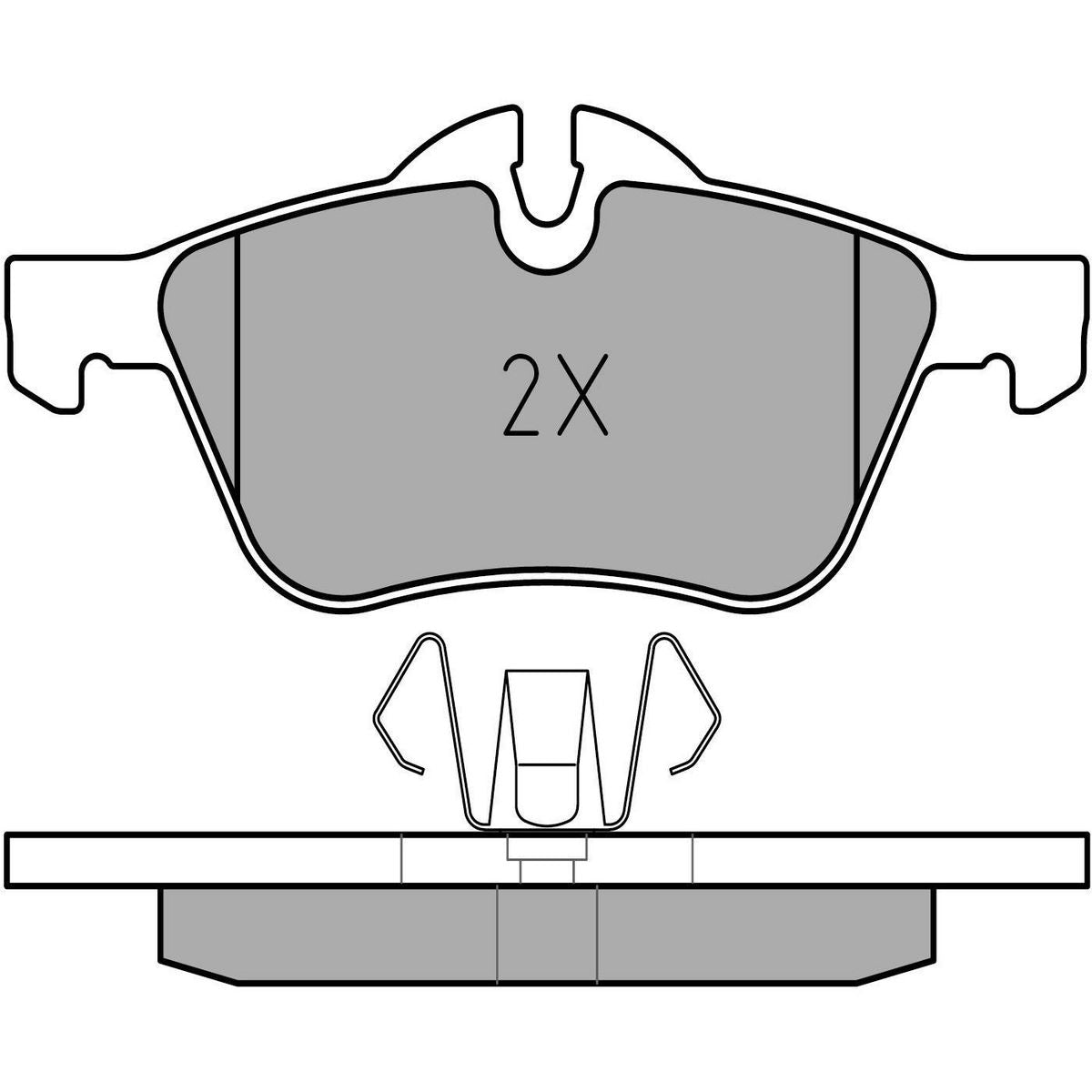 MEYLE Original Brake Pad Set Front 025 232 8118