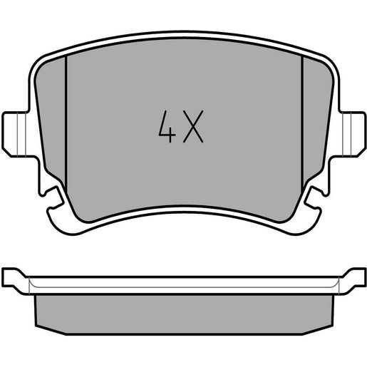 MEYLE Original Brake Pad Set Rear 025 233 2617