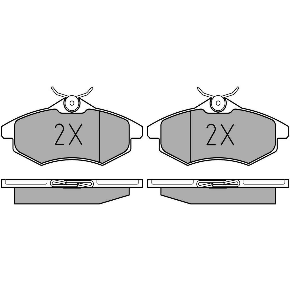 MEYLE Original Brake Pad Set Front 025 234 0719
