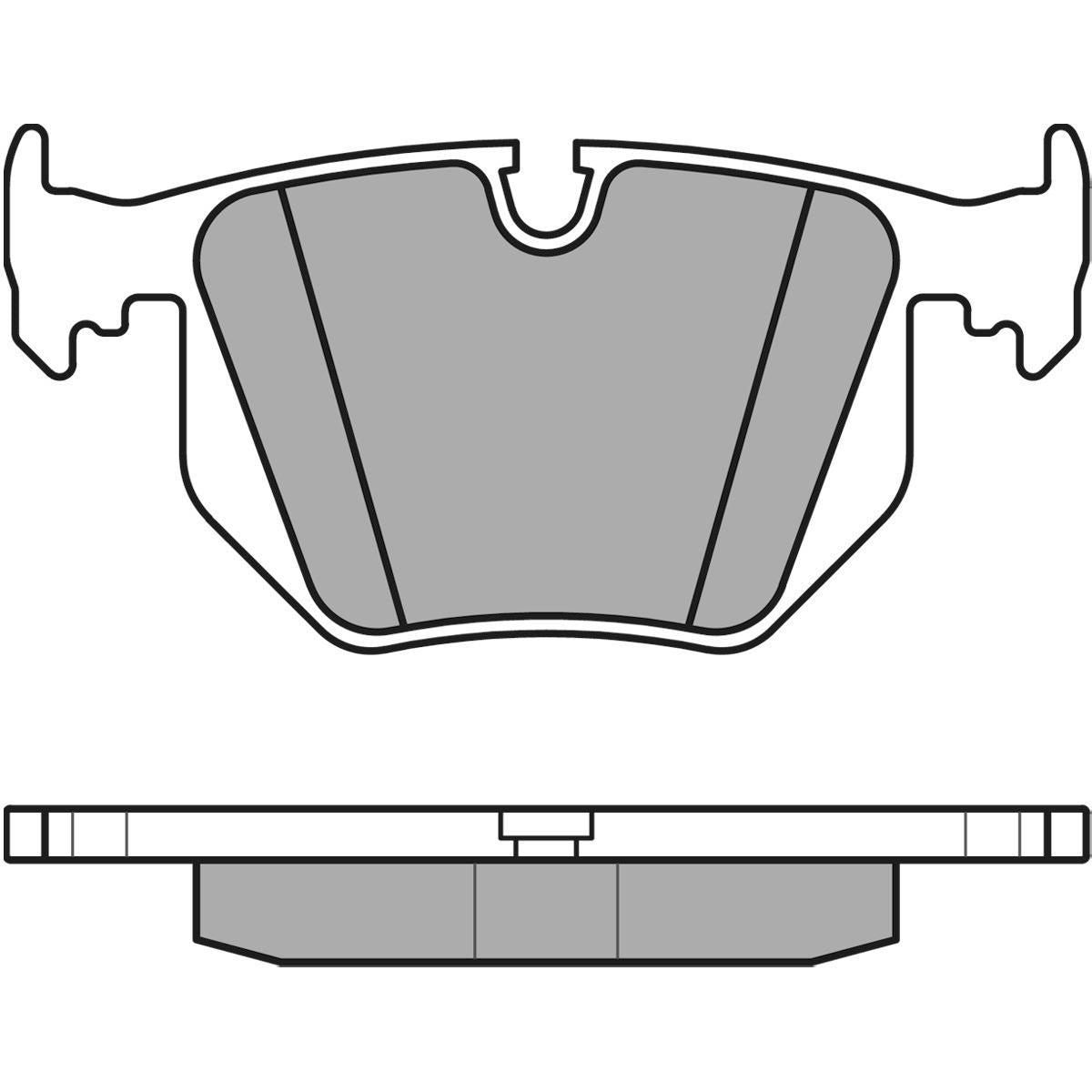 MEYLE Original Brake Pad Set Rear 025 234 4717