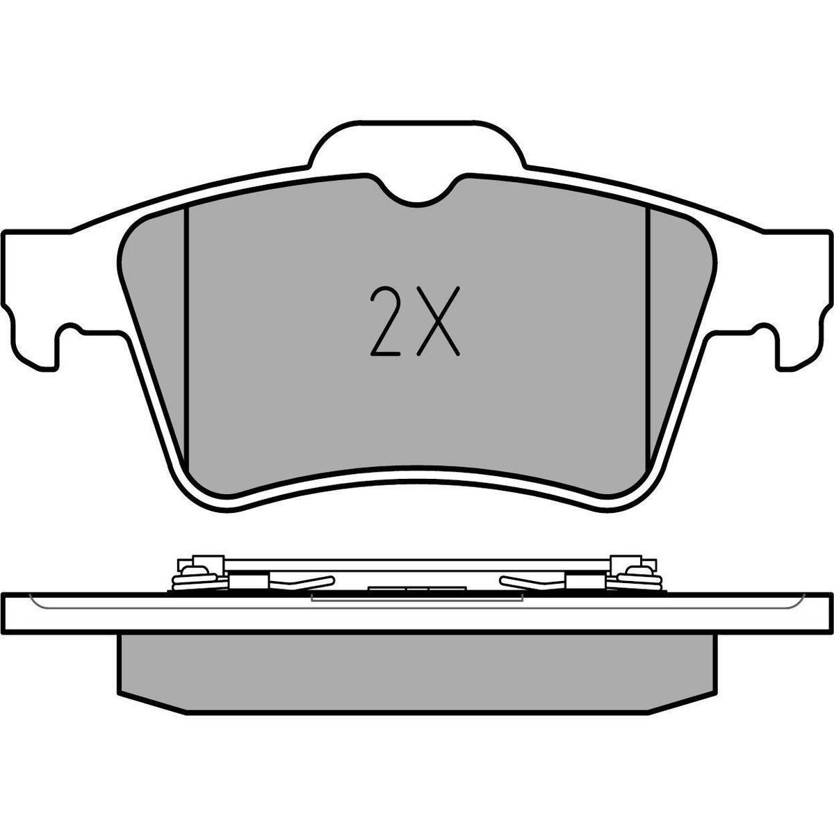 MEYLE Original Brake Pad Set Rear 025 234 8216