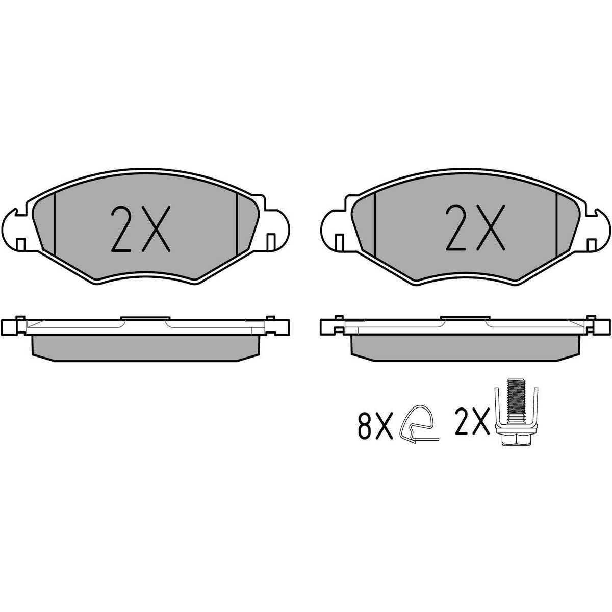 MEYLE Original Brake Pad Set Front 025 235 9718