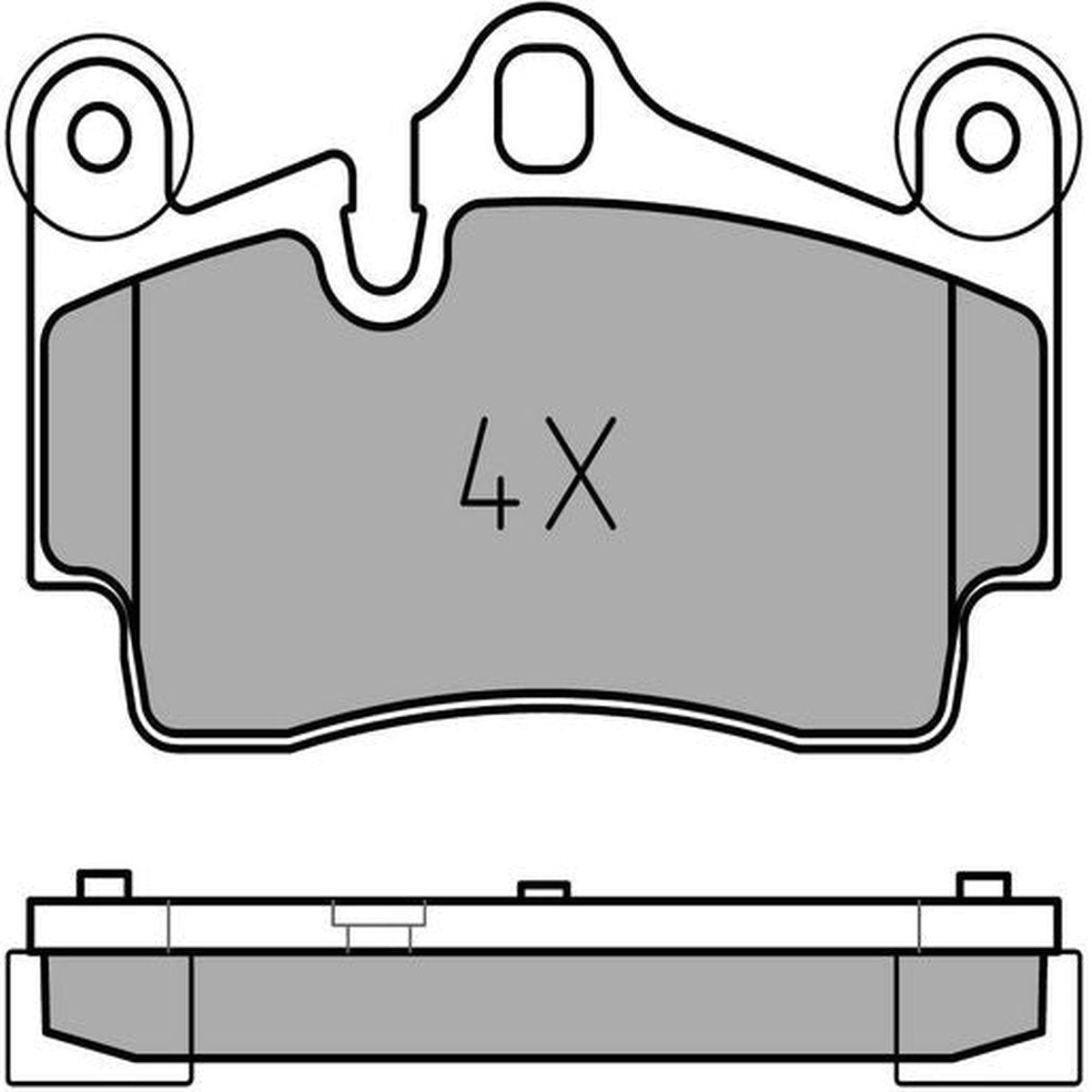 MEYLE Original Brake Pad Set Rear 025 236 9417