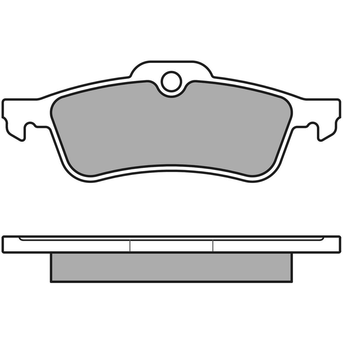 MEYLE Original Brake Pad Set Rear 025 237 1616