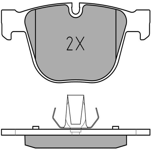MEYLE Original Brake Pad Set Rear 025 237 3017
