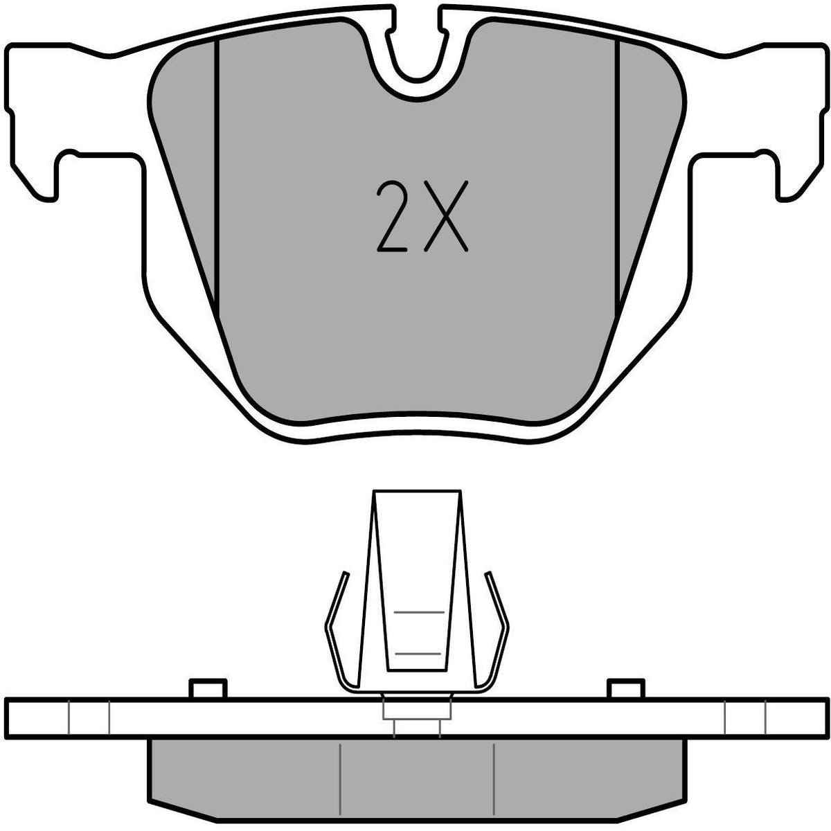 MEYLE Original Brake Pad Set Rear 025 237 3217