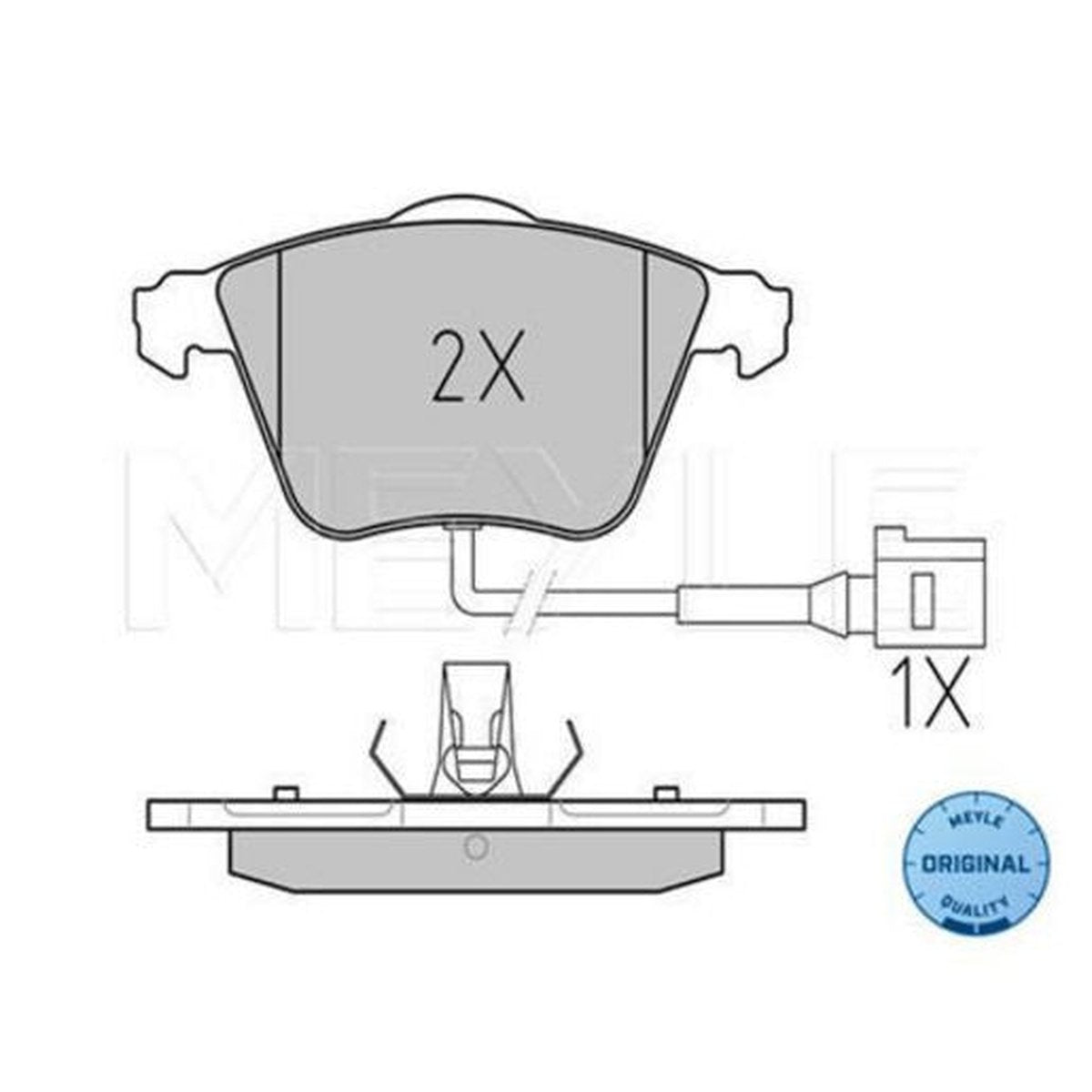 MEYLE Original Brake Pad Set Front 025 238 0120/W
