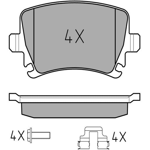 MEYLE PD Brake Pad Set Rear 025 239 1417/PD