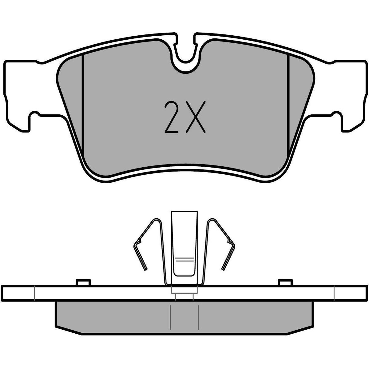 MEYLE Original Brake Pad Set Rear 025 239 2318