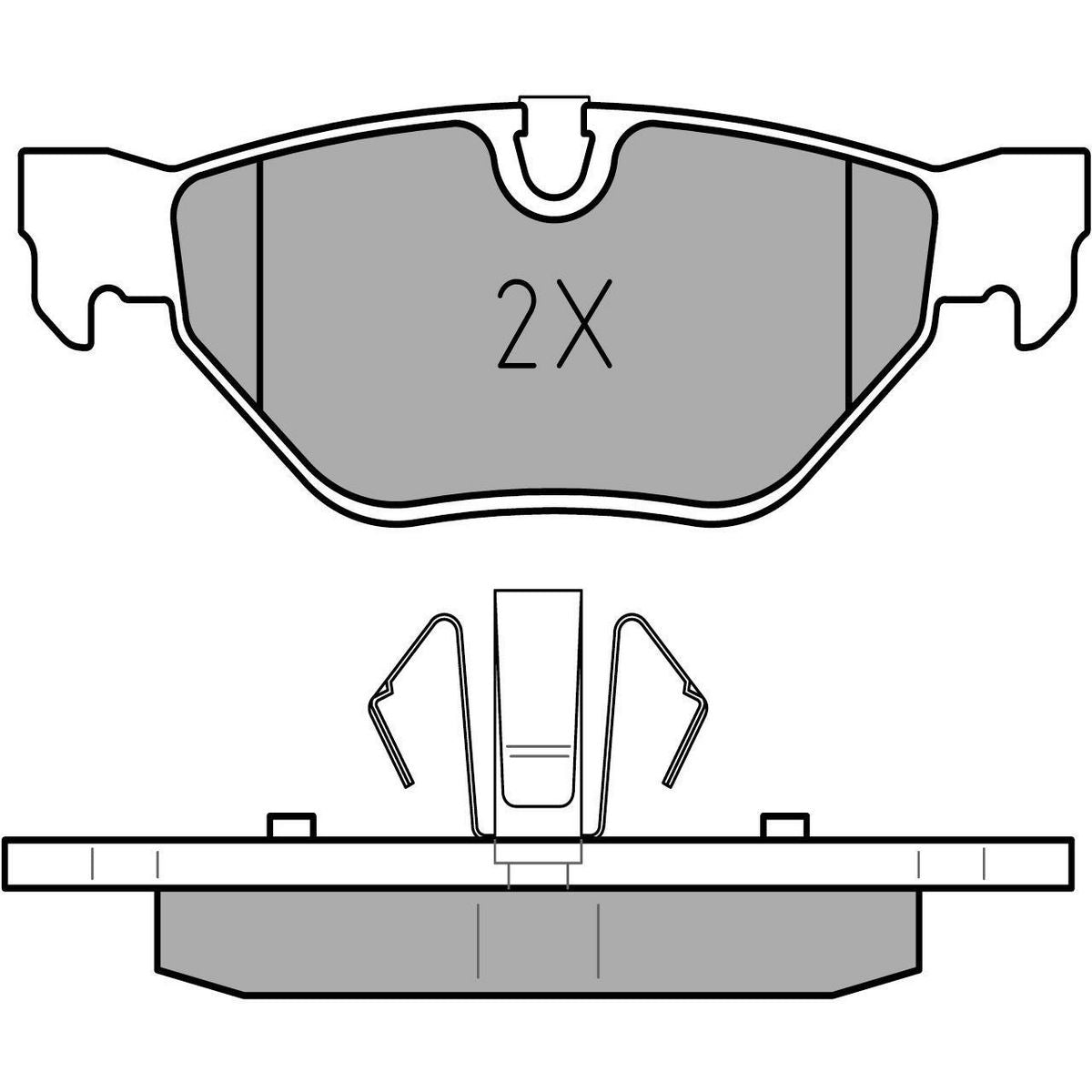 MEYLE PD Brake Pad Set Rear 025 239 2617/PD