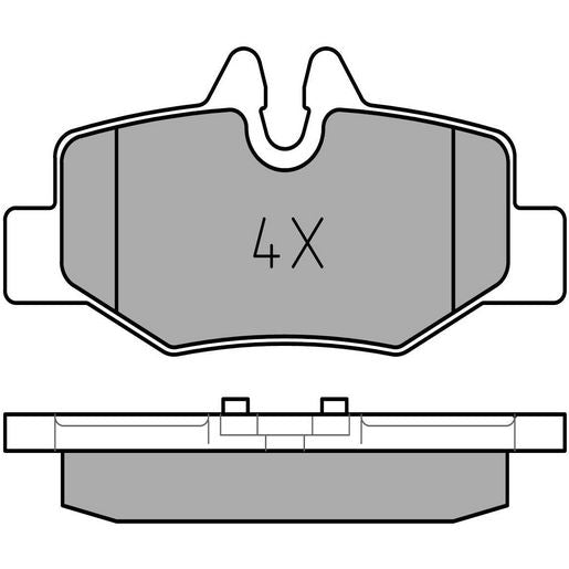 MEYLE Original Brake Pad Set Rear 025 240 0817