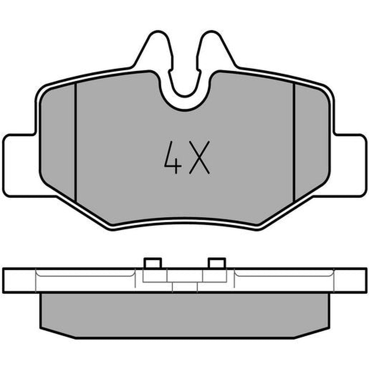 MEYLE Original Brake Pad Set Rear 025 240 0817