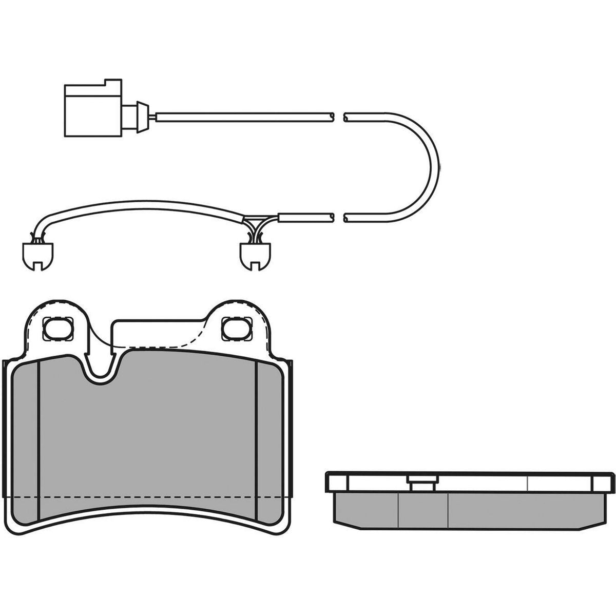MEYLE Original Brake Pad Set Rear 025 240 9717