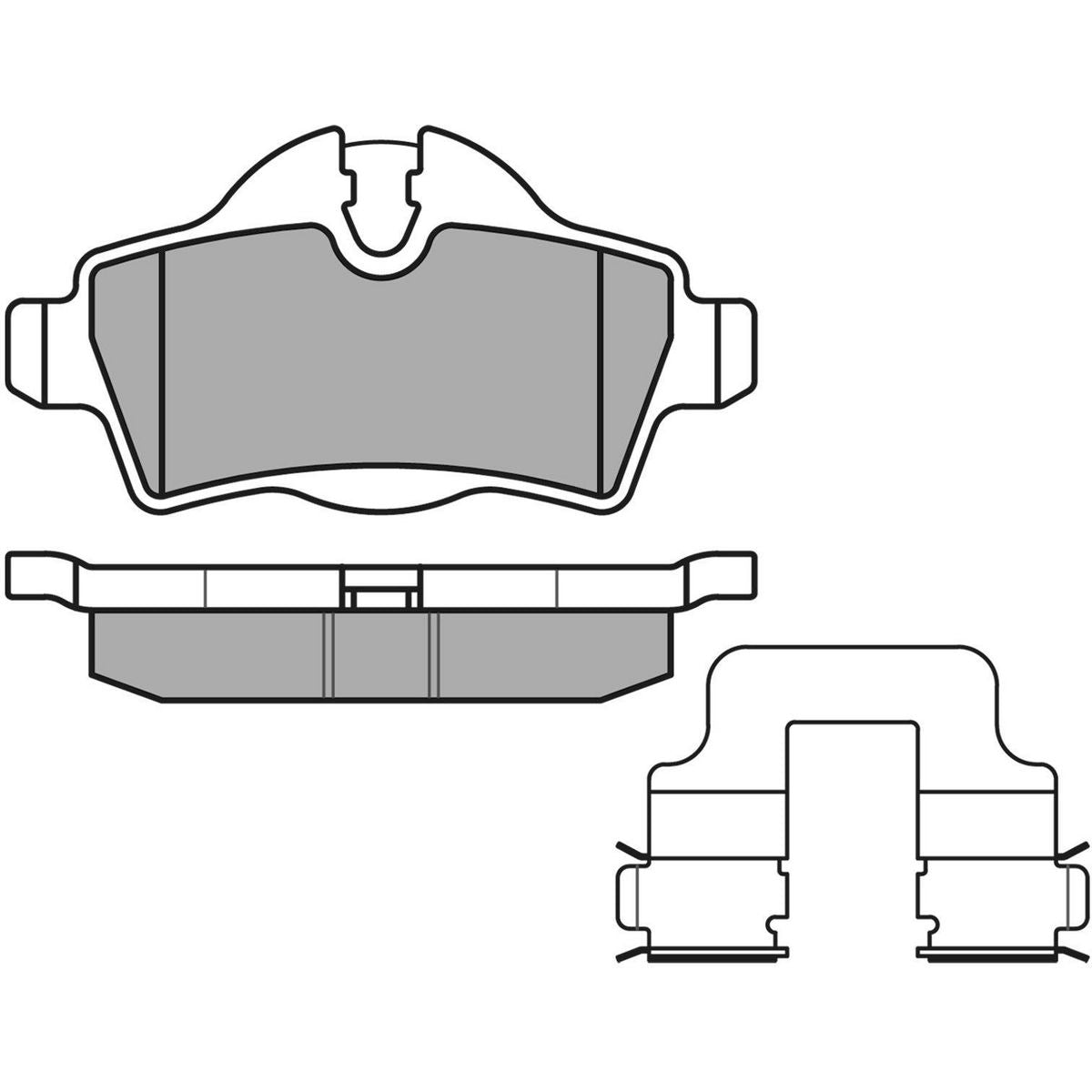 MEYLE Original Brake Pad Set Rear 025 242 8917