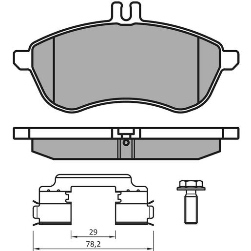 MEYLE PD Brake Pad Set Front 025 243 0620-2/PD