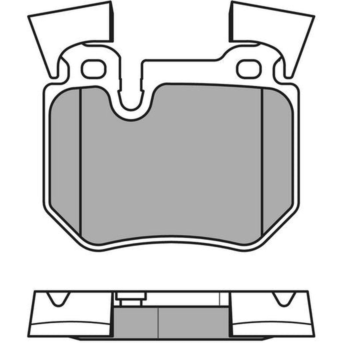 MEYLE Original Brake Pad Set Rear 025 243 1517