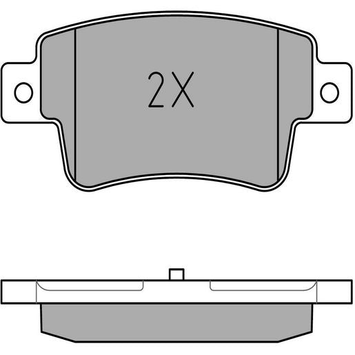 MEYLE Original Brake Pad Set Rear 025 243 4917/W