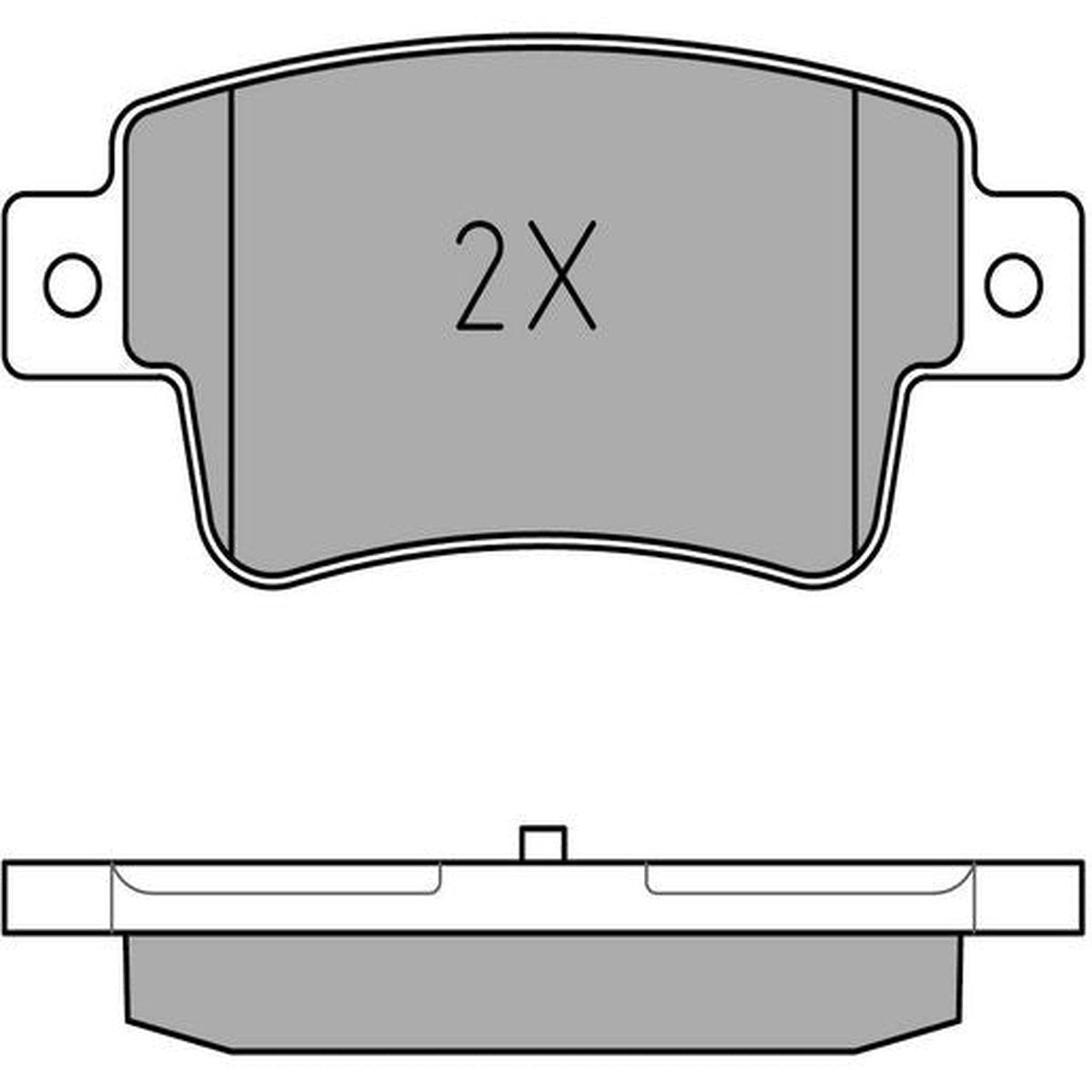 MEYLE Original Brake Pad Set Rear 025 243 4917/W