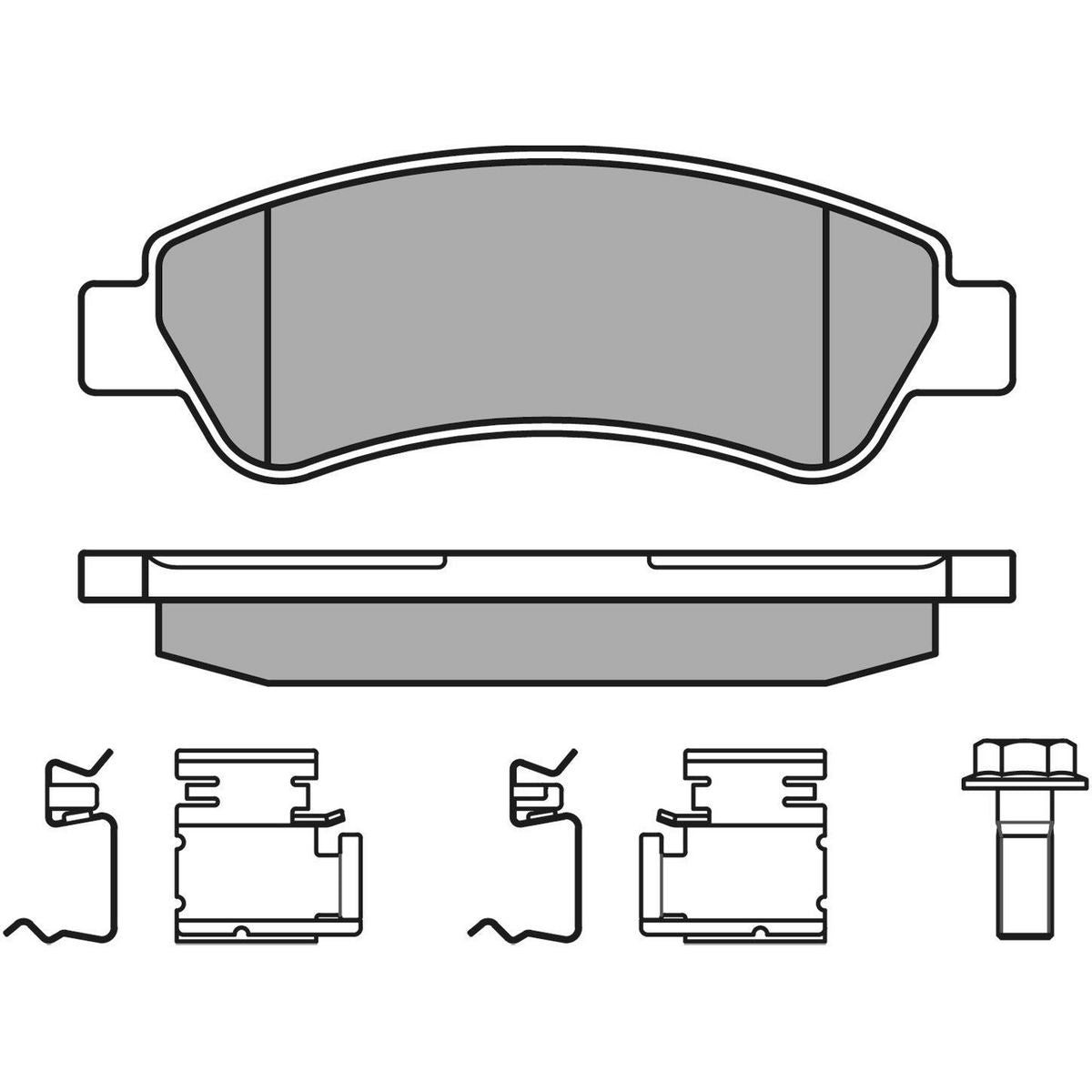 MEYLE Original Brake Pad Set Rear 025 244 6519