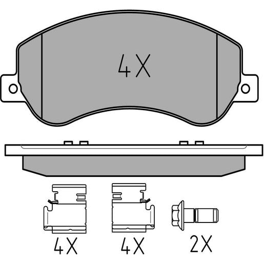 MEYLE Original Brake Pad Set Front 025 244 8418
