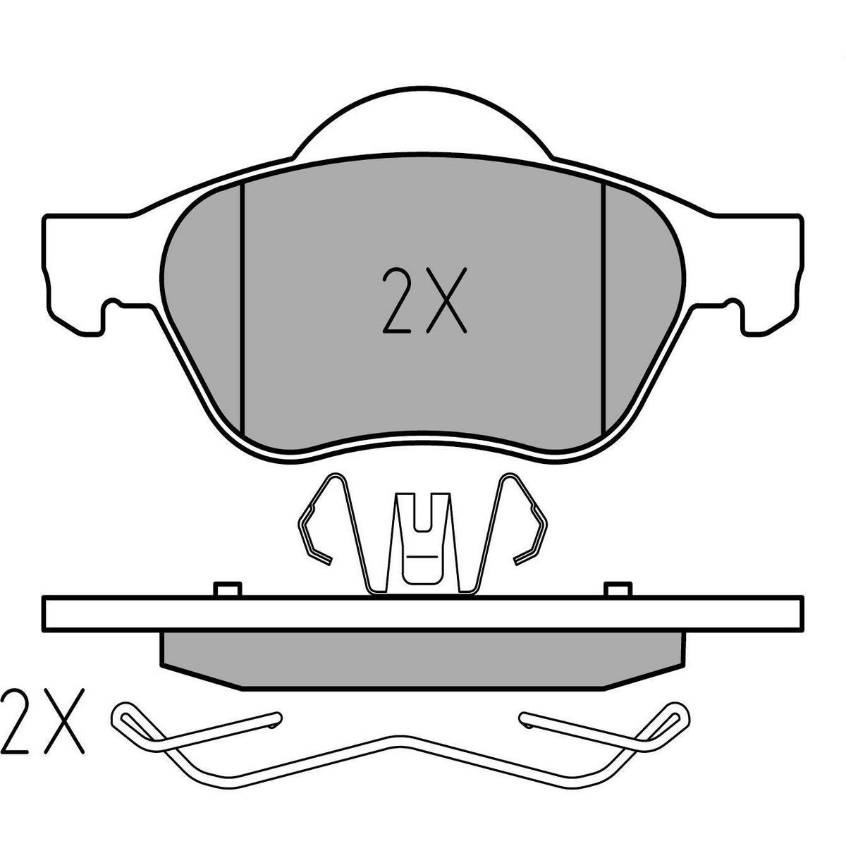 MEYLE Original Brake Pad Set Front 025 245 3518