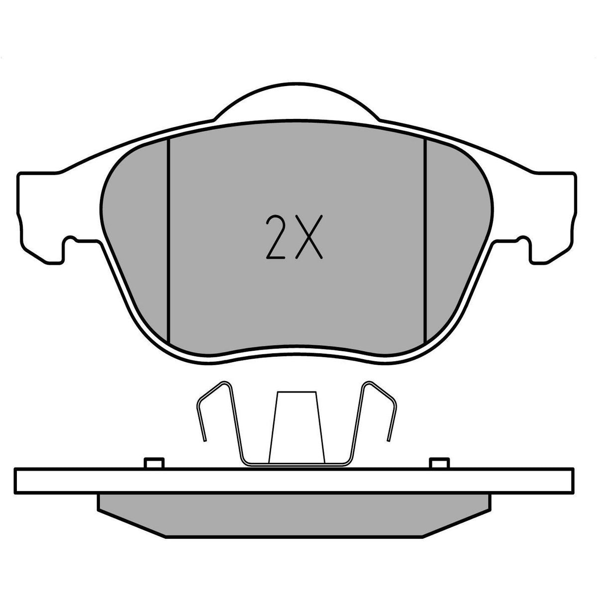 MEYLE Original Brake Pad Set Front 025 245 3618