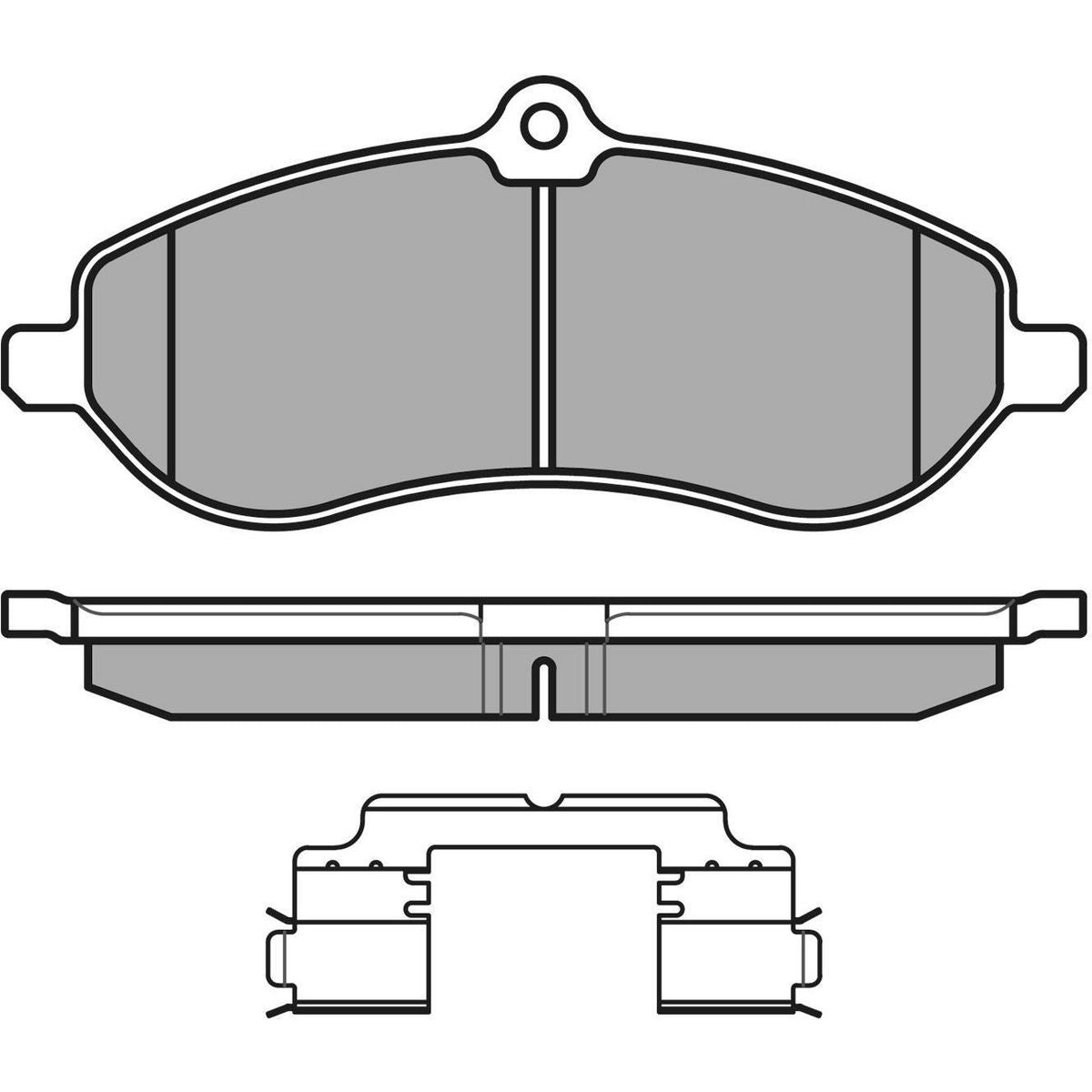 MEYLE Original Brake Pad Set Front 025 245 9518/W