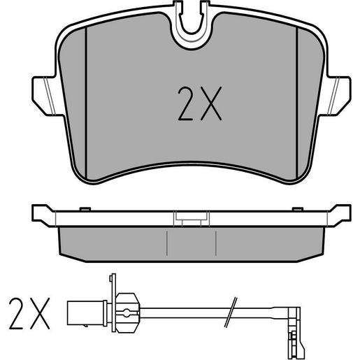 MEYLE Original Brake Pad Set Rear 025 246 0617/W