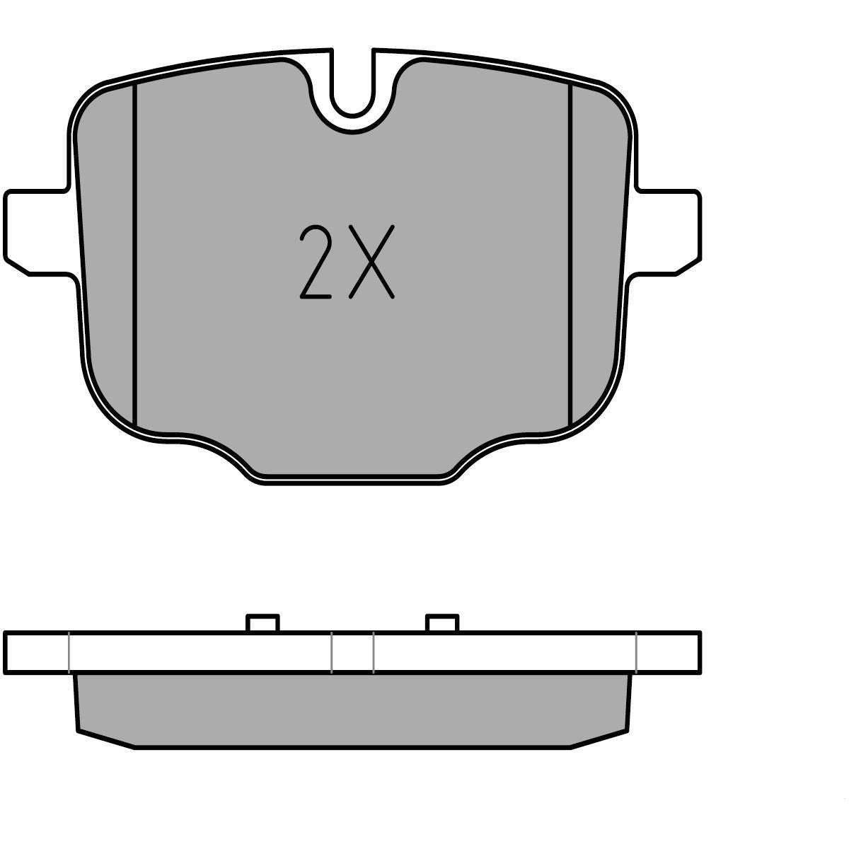 MEYLE Original Brake Pad Set Rear 025 247 0318