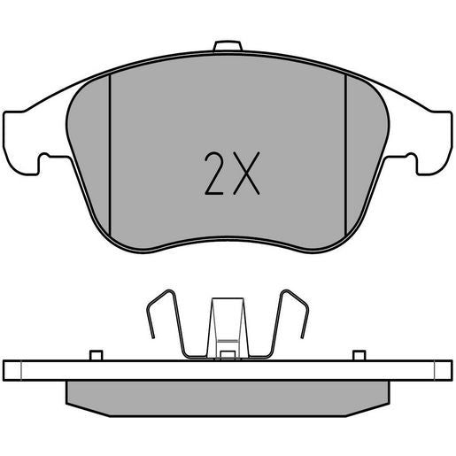 MEYLE Original Brake Pad Set Front 025 247 0917