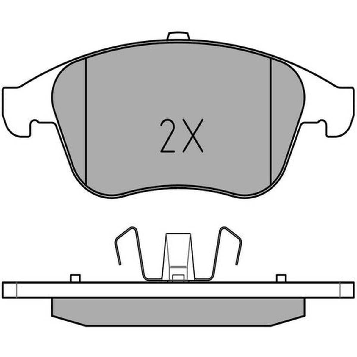 MEYLE Original Brake Pad Set Front 025 247 0917
