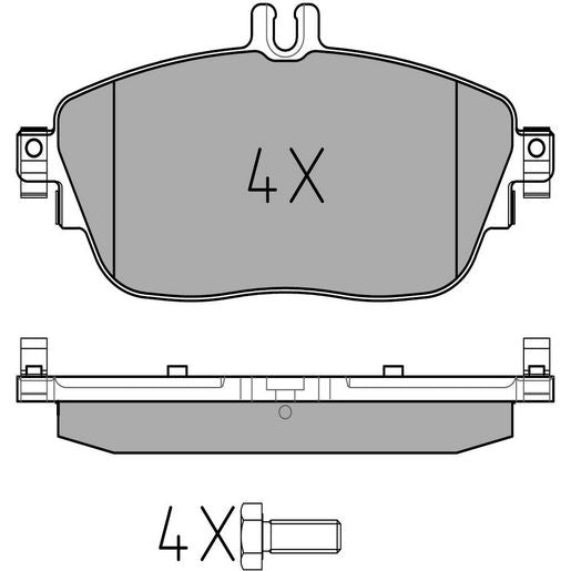 MEYLE Original Brake Pad Set Front 025 248 6919