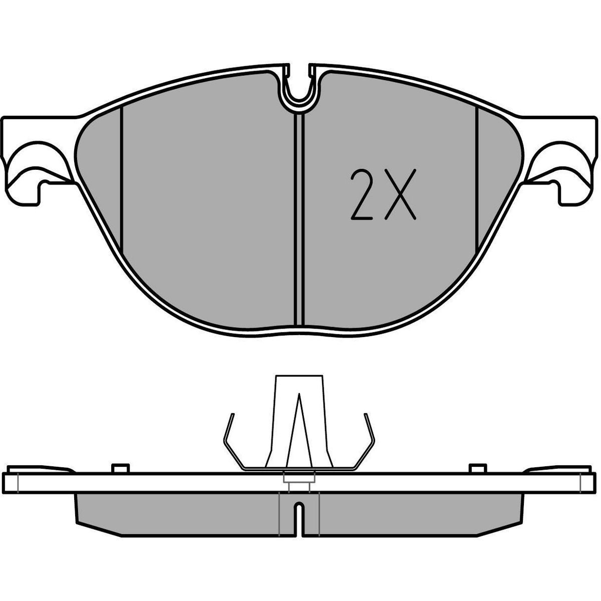 MEYLE Original Brake Pad Set Front 025 250 4519