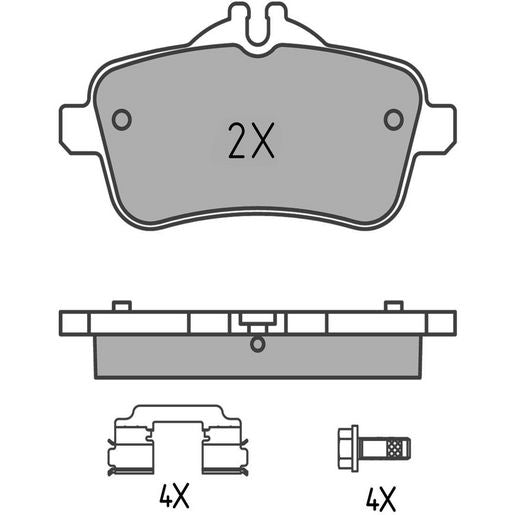 MEYLE Brake Pad Set 025 252 1618/PD