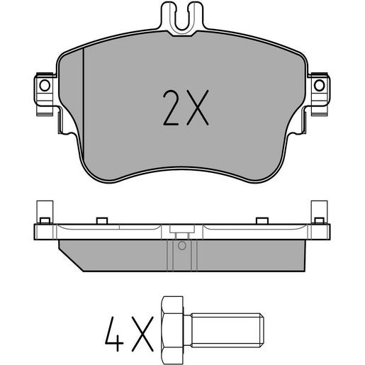 MEYLE Original Brake Pad Set Front 025 253 2619