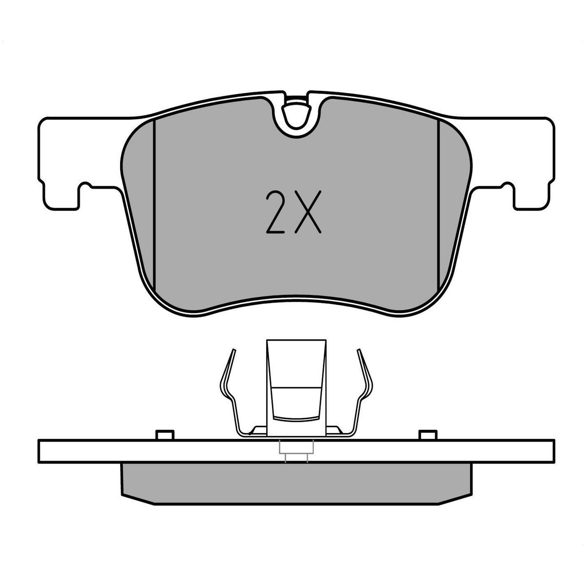 MEYLE Original Brake Pad Set Front 025 255 0618