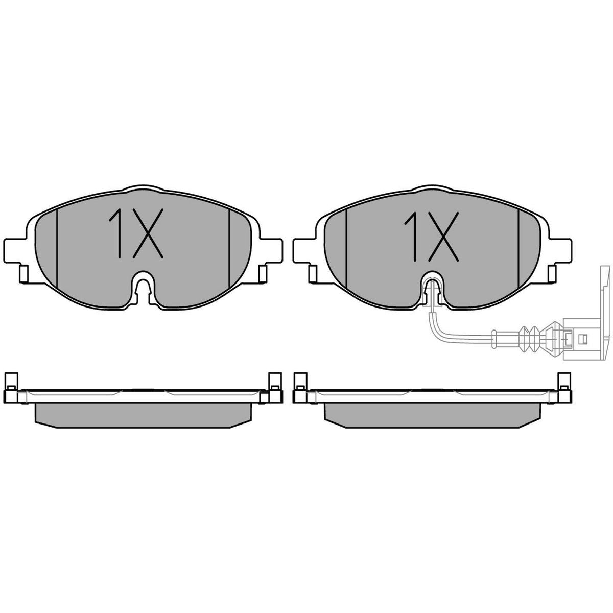MEYLE PD Brake Pad Set Front 025 256 8320/PD