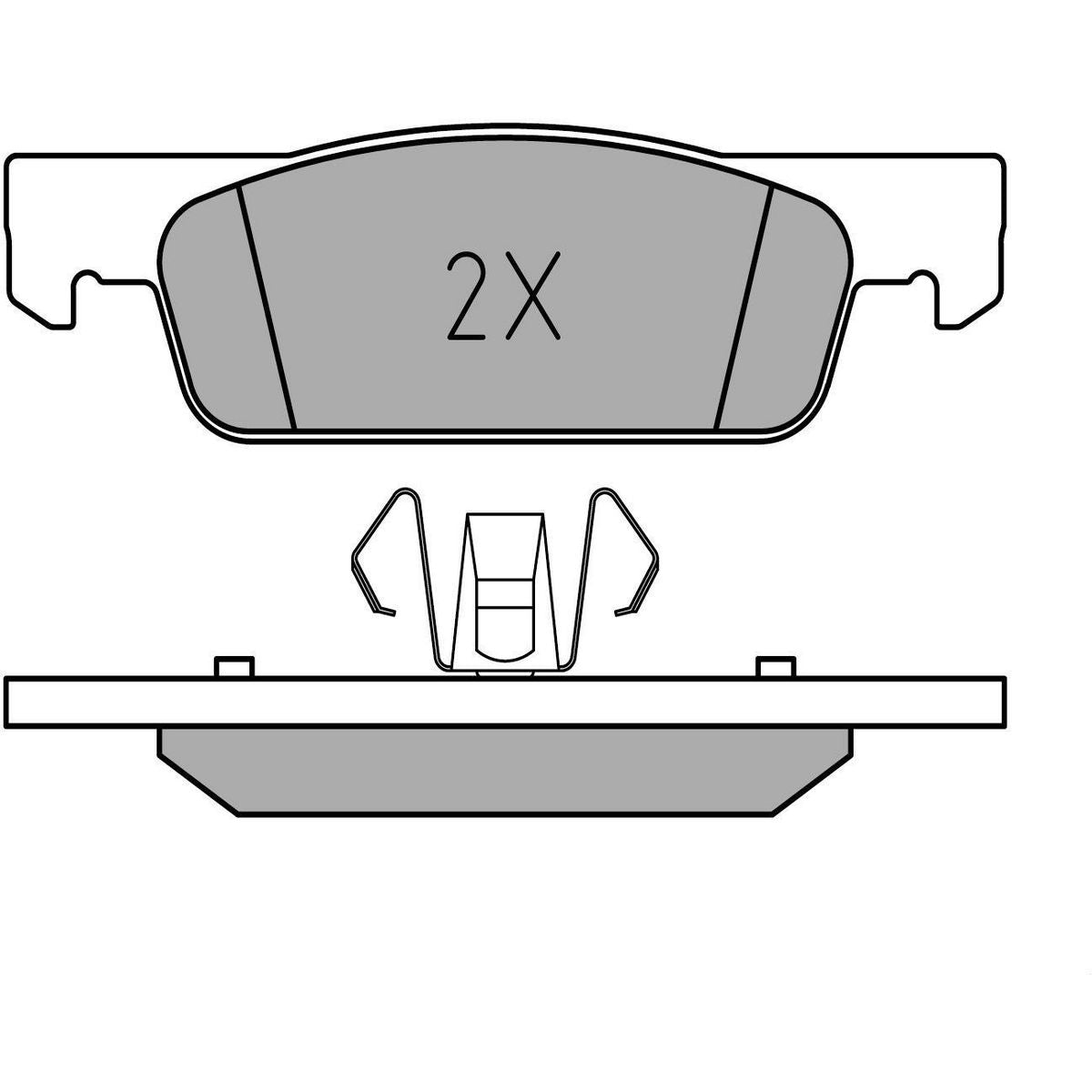 MEYLE Original Brake Pad Set Front 025 257 0217
