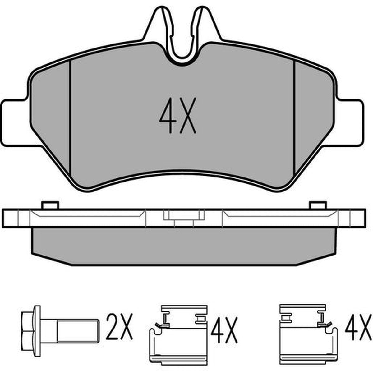 MEYLE Original Brake Pad Set Rear 025 291 9019