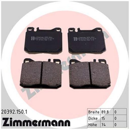 Zimmermann Brake Pad Front Set 20392.150.1