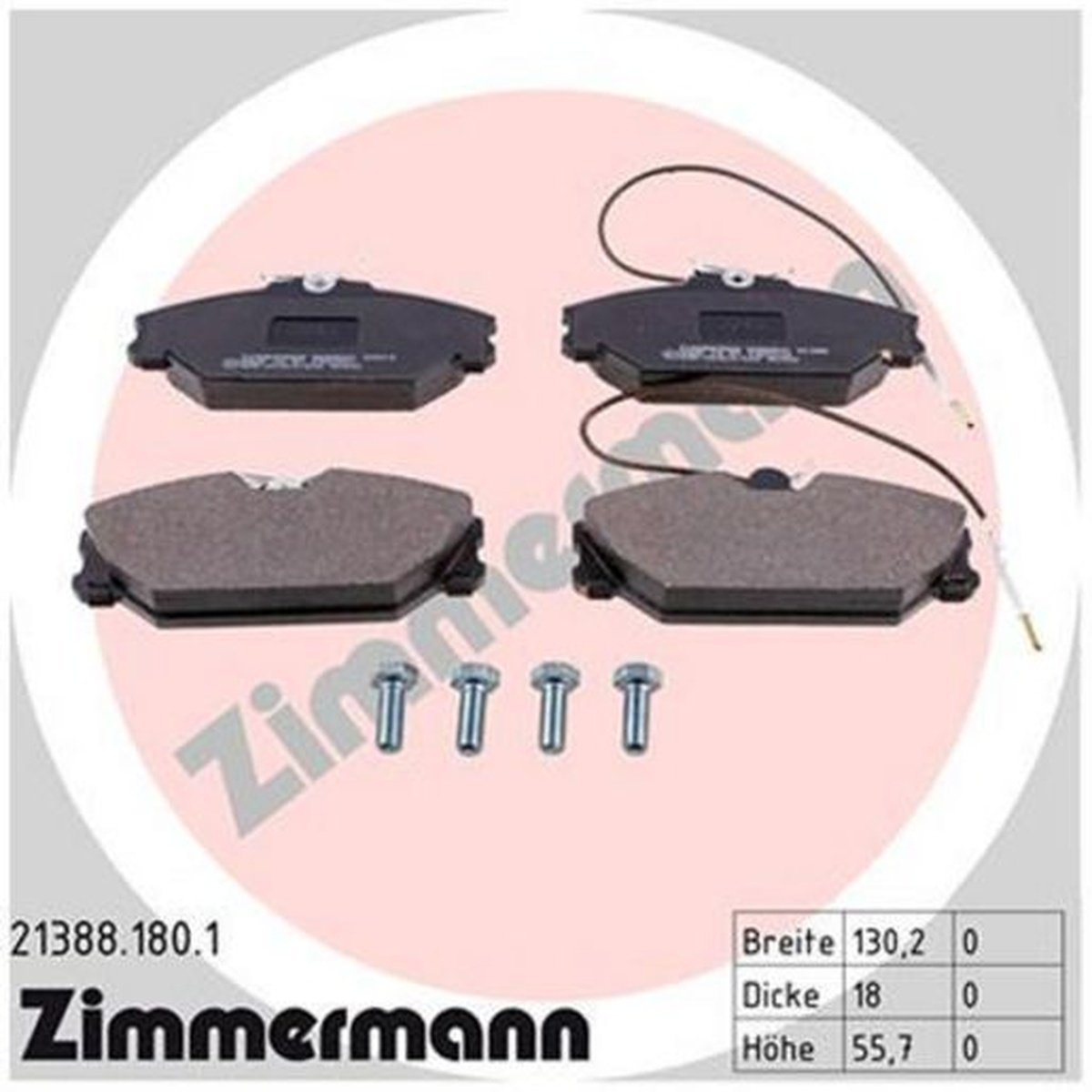Zimmermann Brake Pad Front Set 21388.180.1