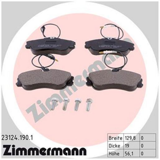 Zimmermann Brake Pad Front Set 23124.190.1