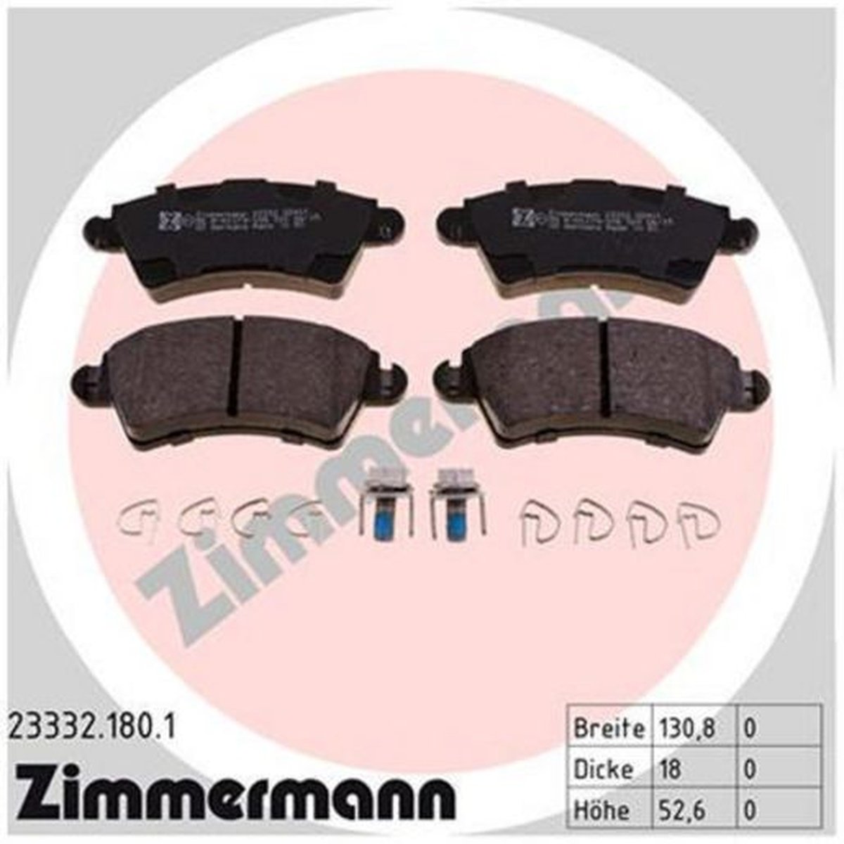 Zimmermann Brake Pad Front Set 23332.180.1