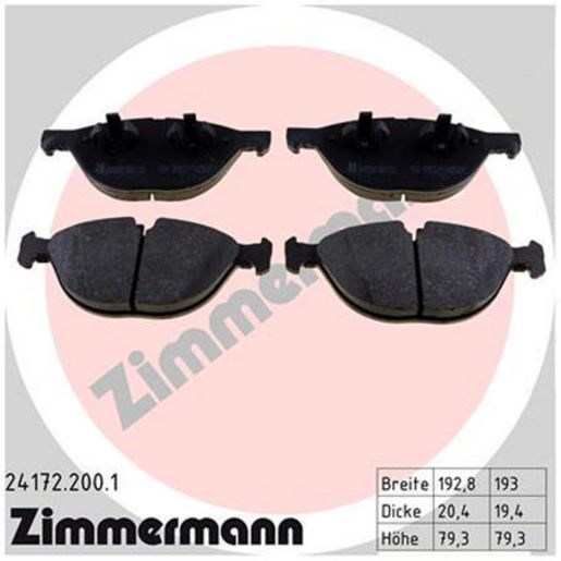 Zimmermann Brake Pad Front Set 24172.200.1