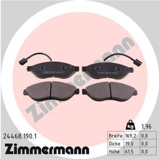 Zimmermann Brake Pad Front Set 24468.190.1